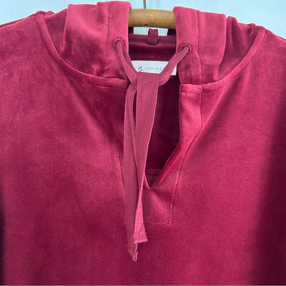 Loft ~SOFT Velour Pullover Hoodie in Small - Picture 3 of 11